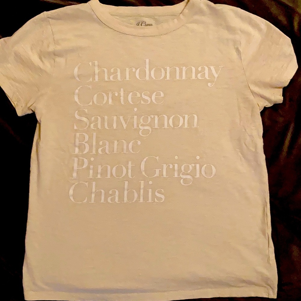 J Crew cream tee